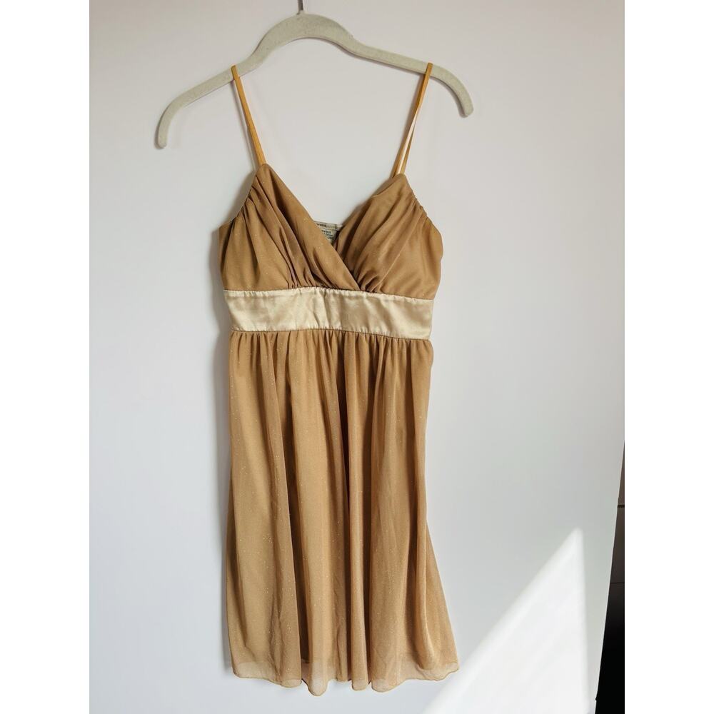 Vintage Y2K Hot Kiss Fairy Coquette Dress Festival Fairy Sheer Sz Small Sparkly